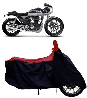KEDIT Two Wheeler Cover for Honda(Hness CB350, Red, Black)