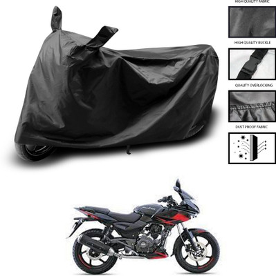 PAGORA Waterproof Two Wheeler Cover for Bajaj(Pulsar 220F, Black)