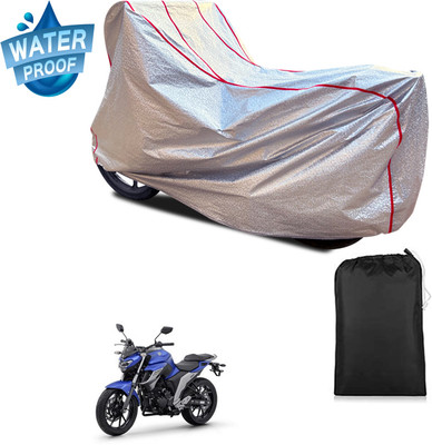GOSHIV-car and bike accessories Waterproof Two Wheeler Cover for Yamaha(Fazer, Silver)