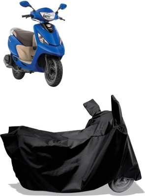Amexride Two Wheeler Cover for TVS(Zest 110 BS6, Black)