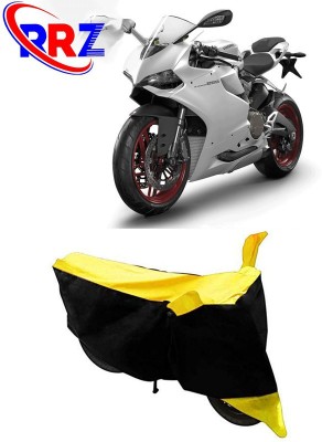 RRZ Waterproof Two Wheeler Cover for Ducati(899 Panigale, Black, Yellow)