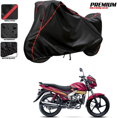 CODOKI Waterproof Two Wheeler Cover for Mahindra(Centuro Rockstar, Black, Red)