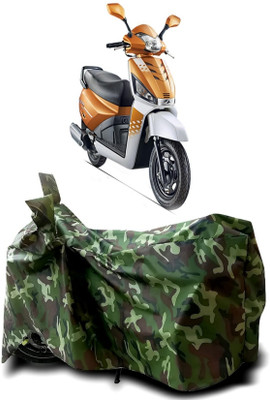 Autofly Waterproof Two Wheeler Cover for Mahindra(Gusto 125, Multicolor)