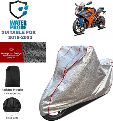PAGORA Waterproof Two Wheeler Cover for KTM(RC 390 BS6, Silver)