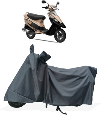 Tricway Two Wheeler Cover for TVS(Pep Plus BS6, Grey)