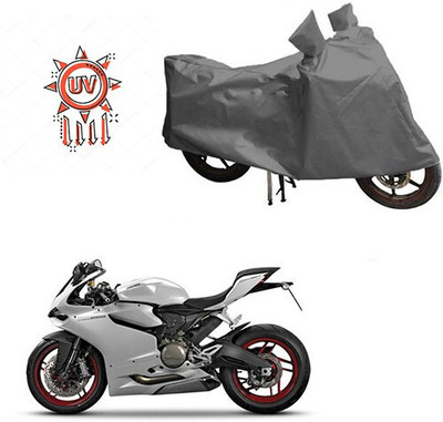 DeepShakshi AUTOMOTIVE Waterproof Two Wheeler Cover for Ducati(899 Panigale, Grey)