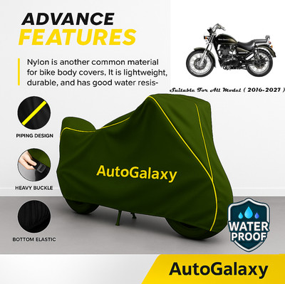 AutoGalaxy Waterproof Two Wheeler Cover for Royal Enfield(Thunderbird, Green)