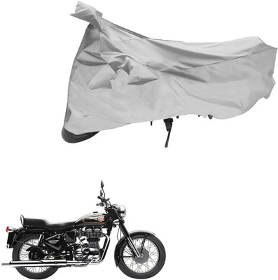 Mdstar Waterproof Two Wheeler Cover for Royal Enfield(Classic 350, Silver)