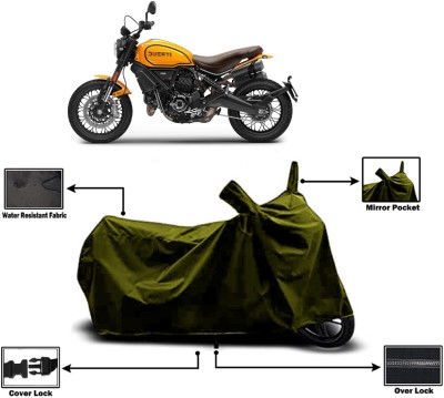 Amexride Two Wheeler Cover for Ducati(Scrambler 1100, Green)