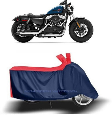 DeepShakshi AUTOMOTIVE Waterproof Two Wheeler Cover for Harley Davidson(Forty Eight, Blue)