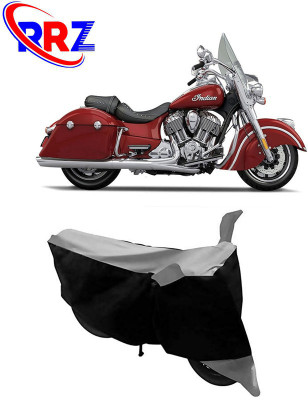RRZ Waterproof Two Wheeler Cover for Indian(Springfield, Black, Grey)