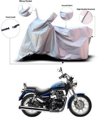 ANTHUB Waterproof Two Wheeler Cover for Royal Enfield(Thunderbird 350, Silver)