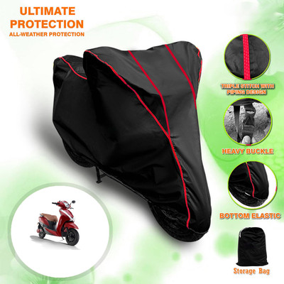 SThanaveX Waterproof Two Wheeler Cover for Ampere(Black)