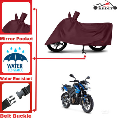 KEDIT Two Wheeler Cover for Universal For Bike(Pulsar 200, Maroon)
