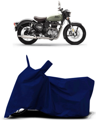 VESMEI Two Wheeler Cover for Royal Enfield(Classic 350 Signals, Blue)