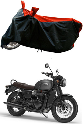 DeepShakshi AUTOMOTIVE Waterproof Two Wheeler Cover for Triumph(Bonneville T120 Black BS6, Red)