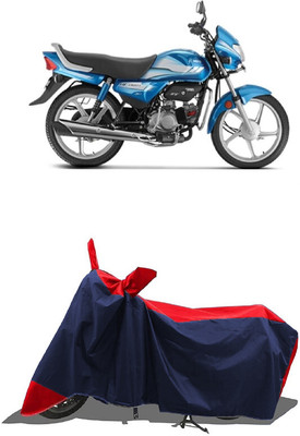 SUGASHRI Waterproof Two Wheeler Cover for Hero(HF Deluxe, Red, Blue)