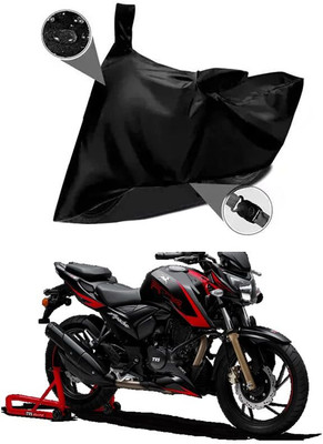 KEDIT Two Wheeler Cover for TVS(Apache RTR 310, Black)