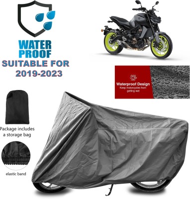 PAGORA Waterproof Two Wheeler Cover for Yamaha(MT 09, Grey)