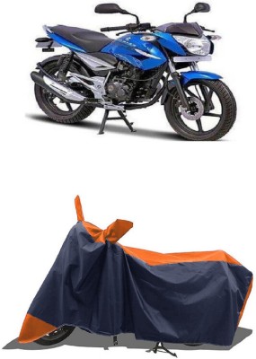 SUGASHRI Waterproof Two Wheeler Cover for Bajaj(XCD 135, Orange, Blue)