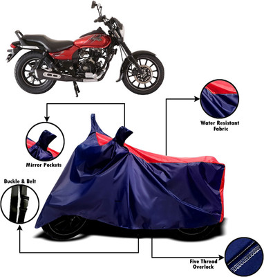 XOCAVO Two Wheeler Cover for Bajaj(Avenger 180 Street, Red, Blue)