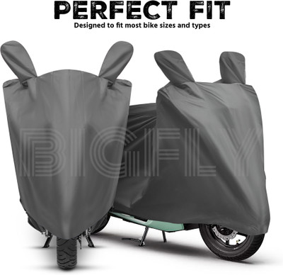 BigFly Waterproof Two Wheeler Cover for Honda(Dio, Grey)