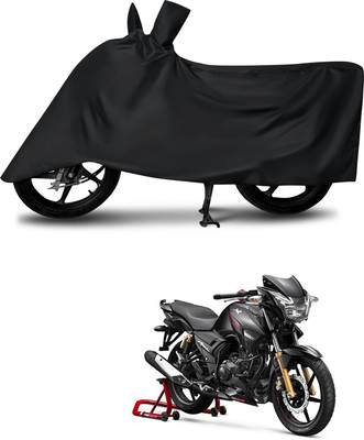 DeepShakshi AUTOMOTIVE Waterproof Two Wheeler Cover for TVS(Apache RTR 160, Black)