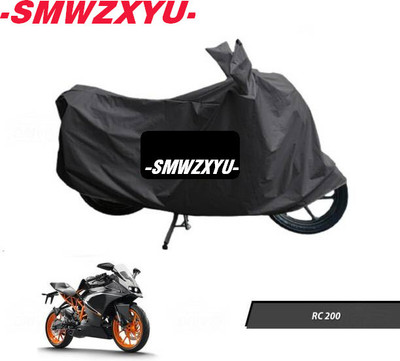 DeepShakshi AUTOMOTIVE Waterproof Two Wheeler Cover for KTM(RC 200, Black)