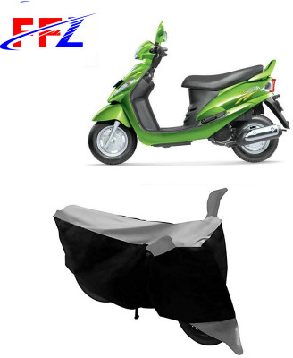 FFZ Waterproof Two Wheeler Cover for Mahindra(Rodeo RZ, Black, Grey)