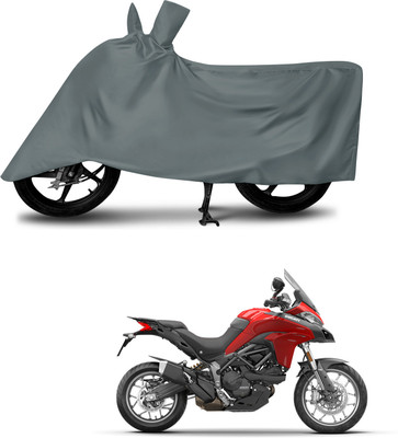 DeepShakshi AUTOMOTIVE Waterproof Two Wheeler Cover for Ducati(Multistrada, Grey)
