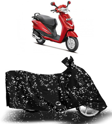 BigFly Waterproof Two Wheeler Cover for Hero(Duet, Black)