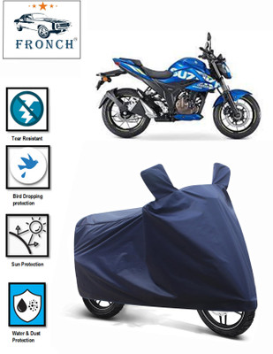 FRONCH Waterproof Two Wheeler Cover for Suzuki(Gixxer 250, Blue)