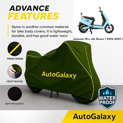 AutoGalaxy Waterproof Two Wheeler Cover for Hero(Electric E-Sprint, Green)