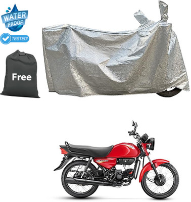 GOSHIV-car and bike accessories Waterproof Two Wheeler Cover for Hero(HF Dawn BS6, Silver)
