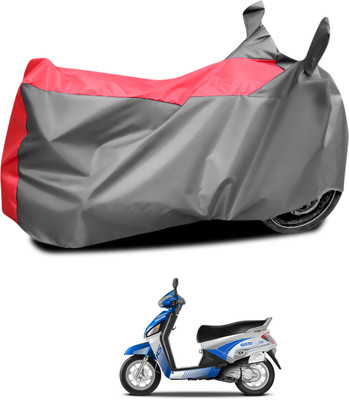 PAGORA Waterproof Two Wheeler Cover for Mahindra(Gusto Electric, Grey, Red)