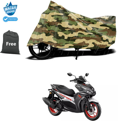 CODOKI Waterproof Two Wheeler Cover for Yamaha(Aerox 155 Maxi, Yellow)