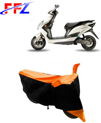 FFZ Waterproof Two Wheeler Cover for Evolet(Derby, Black, Orange)