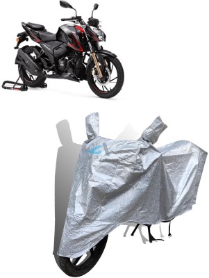 Y3H Waterproof Two Wheeler Cover for TVS(Apache RTR 200 4V, Silver)