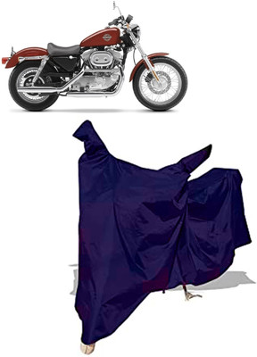 Amexride Two Wheeler Cover for Harley Davidson(XL 883, Blue)
