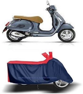 DeepShakshi AUTOMOTIVE Waterproof Two Wheeler Cover for Vespa(GTS 300, Blue)