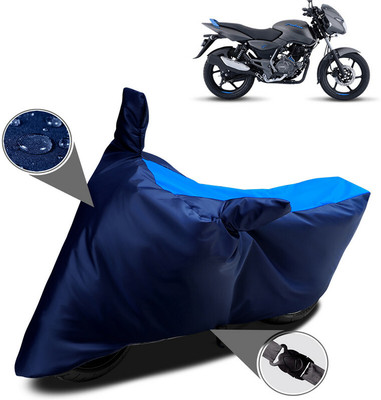 THE REAL ARV Waterproof Two Wheeler Cover for Bajaj(Pulsar 125, Blue)