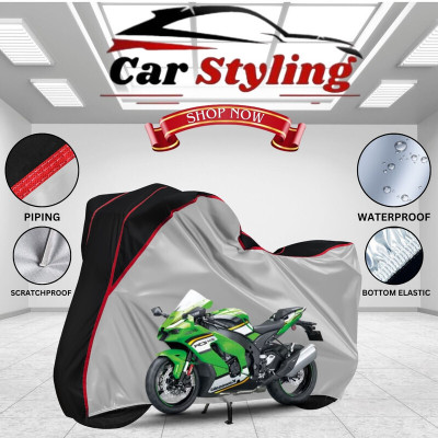 Car Styling Waterproof Two Wheeler Cover for Kawasaki(Ninja ZX 10R BS6, Multicolor)