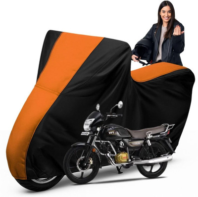 Car Styling Waterproof Two Wheeler Cover for TVS(Radeon, Black, Orange)