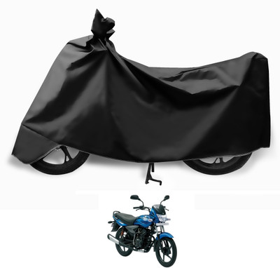 MOCKHE Two Wheeler Cover for Bajaj(Platina 100 DTS-i, Black)