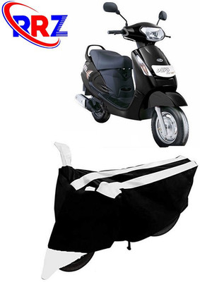 RRZ Waterproof Two Wheeler Cover for Mahindra(Duro DZ, Black, White)