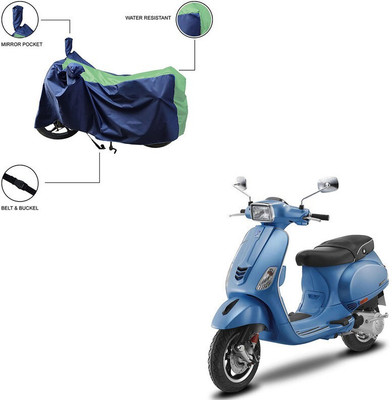 Furnish Flow Two Wheeler Cover for Vespa(Vespa SXL 150, Green)