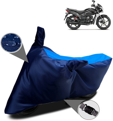 DeepShakshi AUTOMOTIVE Two Wheeler Cover for Hero(Passion Xpro, Blue, Black)