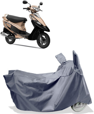 Amexride Two Wheeler Cover for TVS(Pep Plus BS6, Grey)