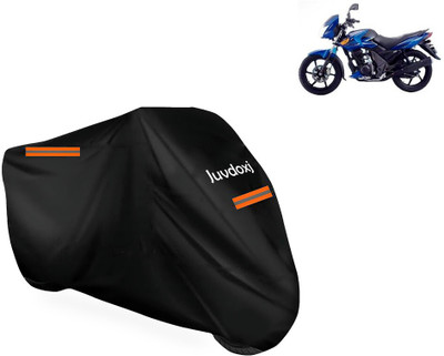 Juvdoxj Waterproof Two Wheeler Cover for TVS(Flame SR125, Black)