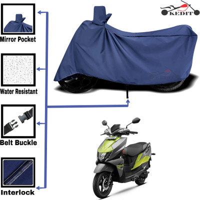 KEDIT Two Wheeler Cover for Universal For Bike(Avenis 125, Blue)